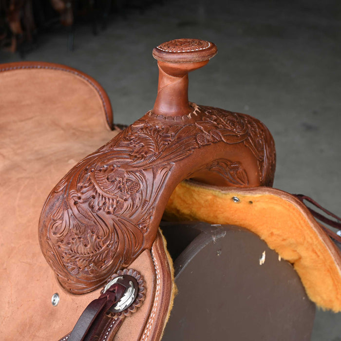 16.5" JEFF SMITH BUSTER WELCH RANCH CUTTER SADDLE