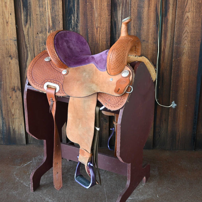 13" USED FORT WORTH BARREL SADDLE Saddles - Used Fort Worth Saddle Co.