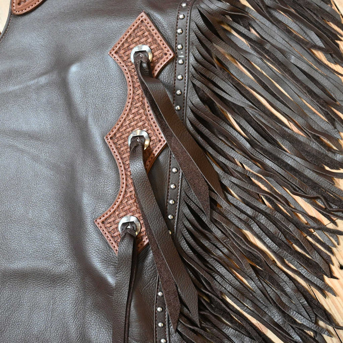 Teskey's Medium Cuttin' Chaps w/Silver Dots