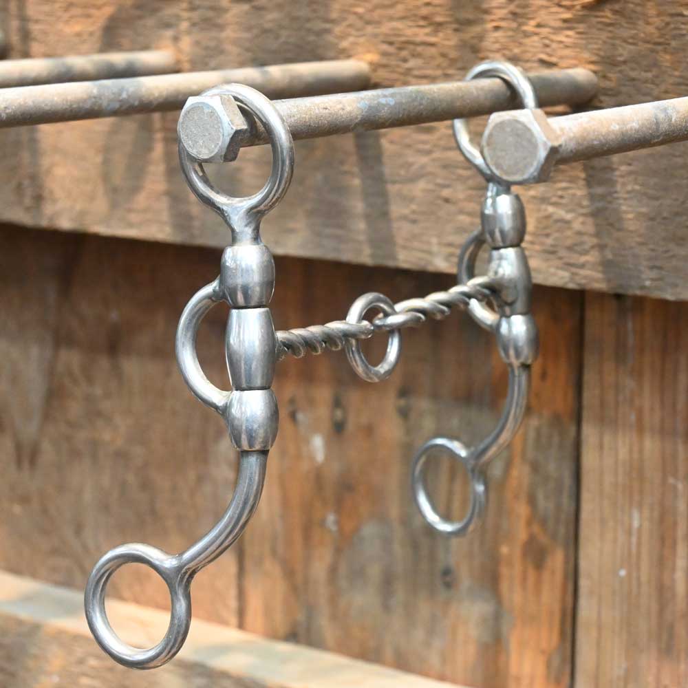 Cow Horse Supply - DL Argentine Twisted Wire with Life Saver Bit  CHS117 Tack - Bits, Spurs & Curbs - Bits Cow Horse Supply   