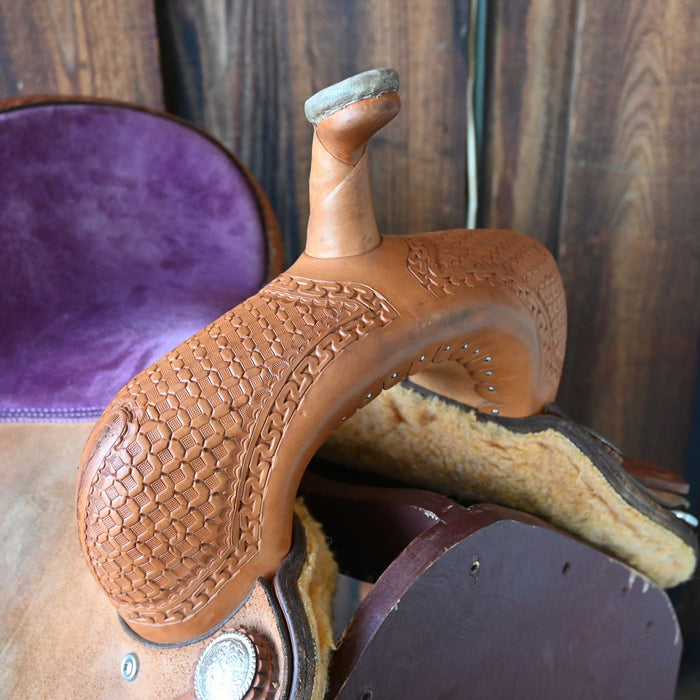 13" USED FORT WORTH BARREL SADDLE Saddles - Used Fort Worth Saddle Co.