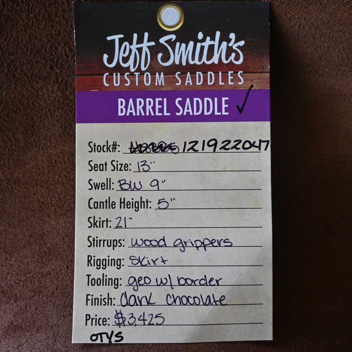 13" JEFF SMITH C3 BARREL SADDLE Saddles - New Jeff Smith