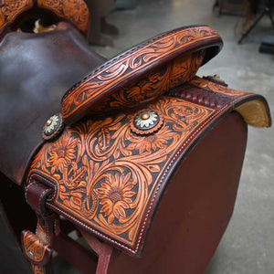 14" USED JEFF SMITH TAMI SEMAS BARREL SADDLE Saddles Jeff Smith