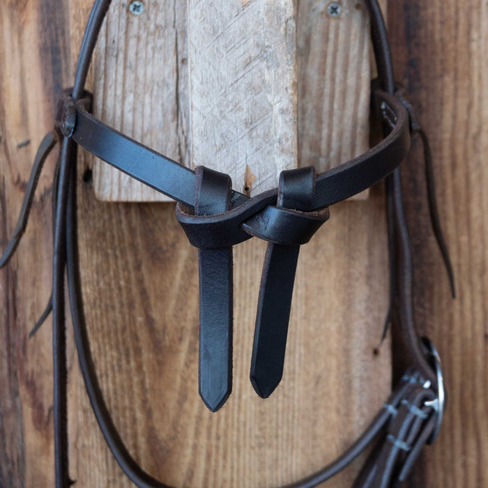 Prickly S Custom Leather Futurity Knot Browband Headstall