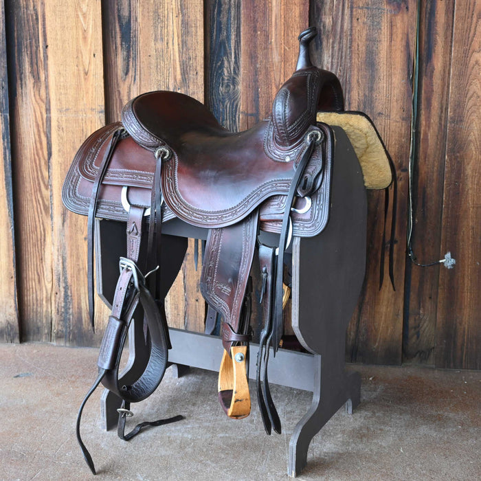 16.5" USED JEFF SMITH CUTTING SADDLE
