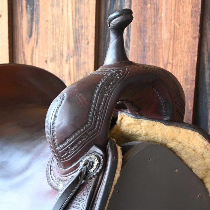 16.5" USED JEFF SMITH CUTTING SADDLE