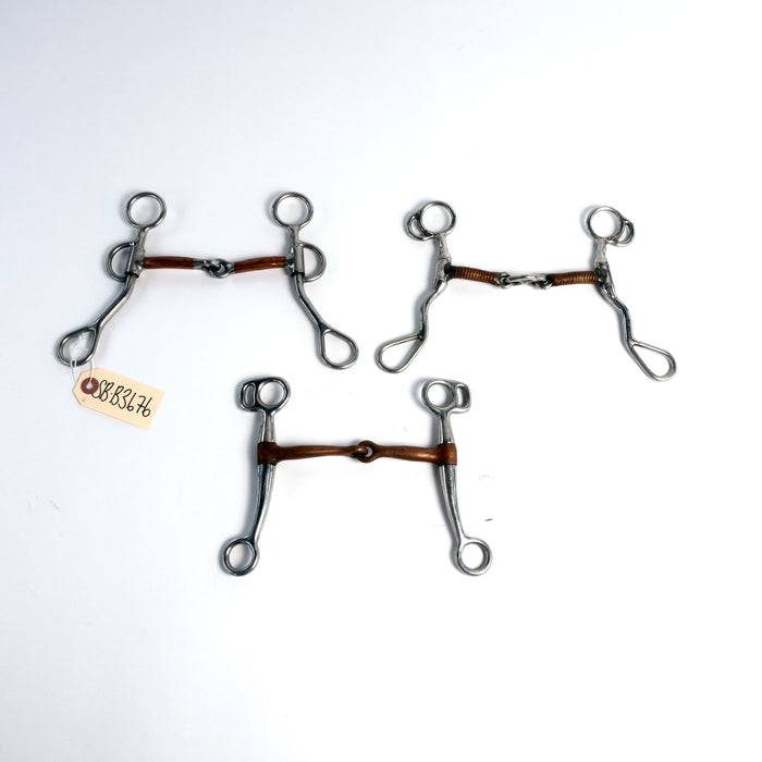 Used Short Shank Snaffle Bit Bundle Set Of 3 Sale Barn misc