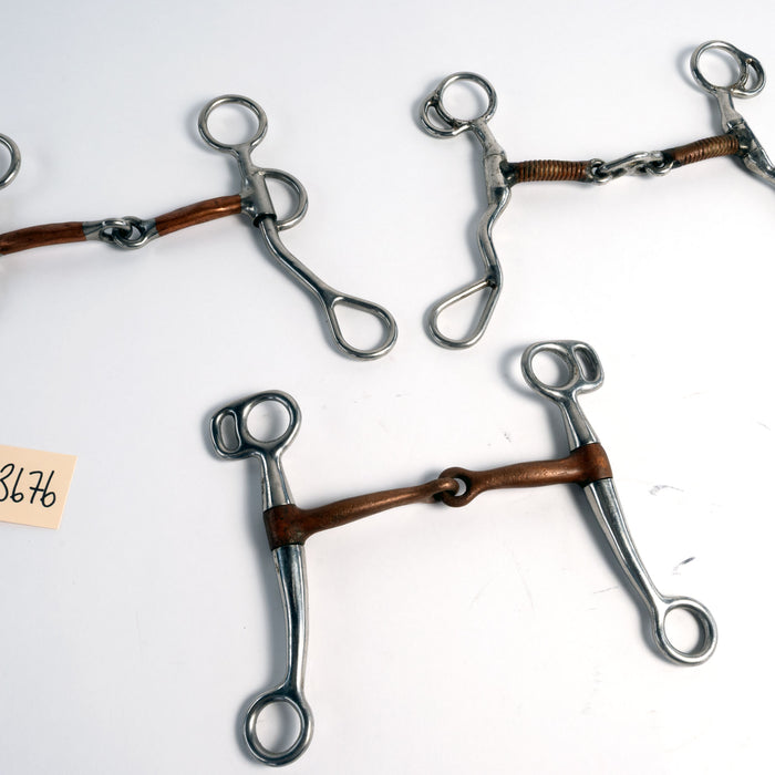 Used Short Shank Snaffle Bit Bundle Set Of 3 Sale Barn misc