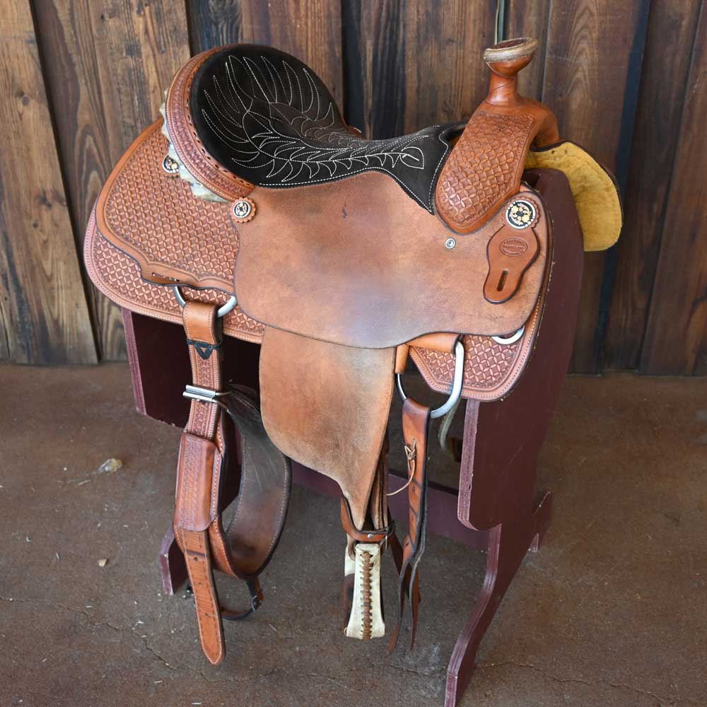 15.5" USED FORT WORTH ROPING SADDLE