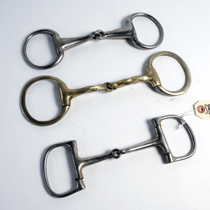 Used D-Ring Snaffle Bit Bundle Set Of 3 Sale Barn misc