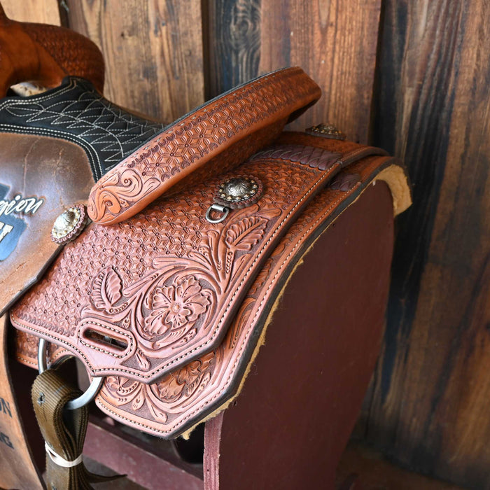 14" USED SLONE SADDLES TEAM ROPING SADDLE Saddles - Used Slone Saddles