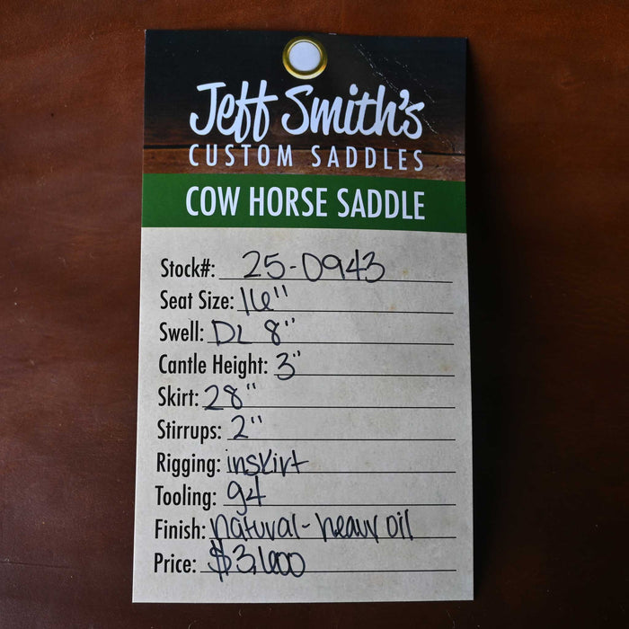 16" JEFF SMITH COW HORSE SADDLE