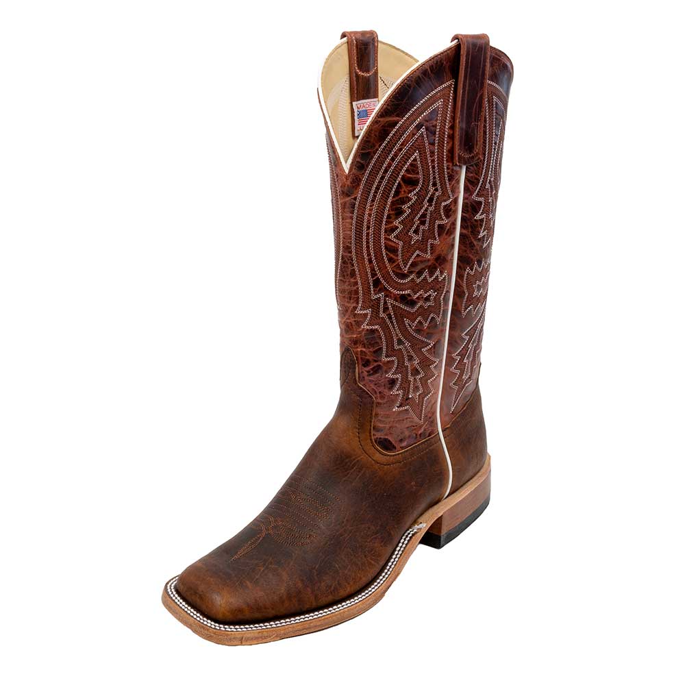 Anderson Bean Men's Mike Tyson Bison Rust Lava Boots MEN - Footwear - Exotic Western Boots Anderson Bean Boot Co.