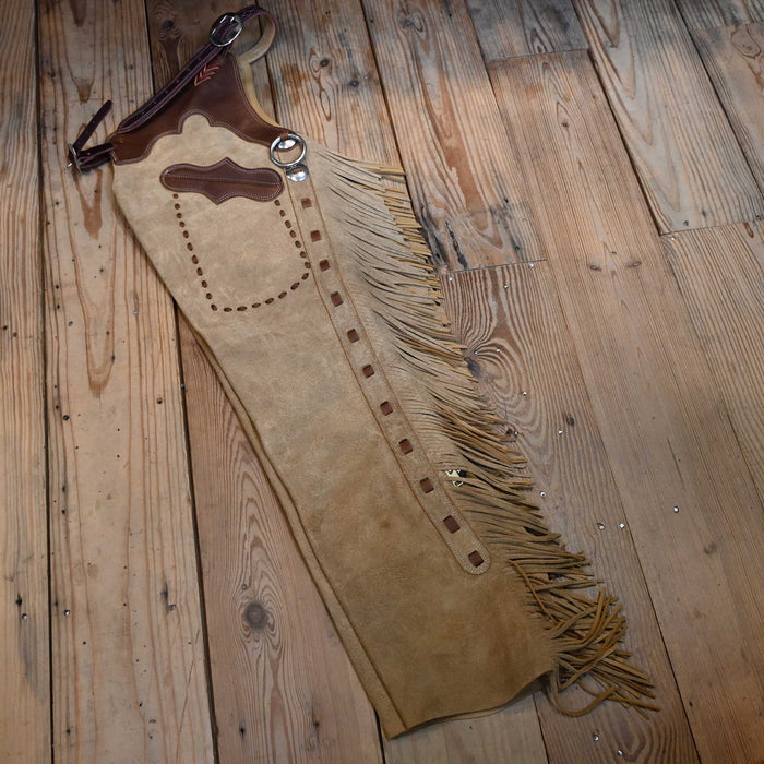 Teskey's Small Tan Roughout Shotgun Chaps