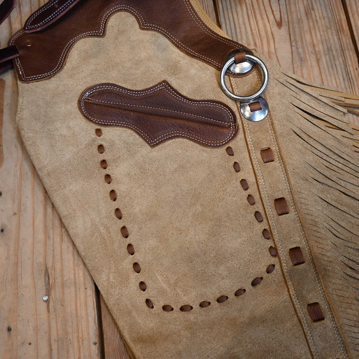 Teskey's Small Tan Roughout Shotgun Chaps