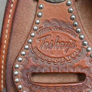 14.5" USED TESKEY'S BARREL SADDLE Saddles TESKEY'S SADDLERY LLC