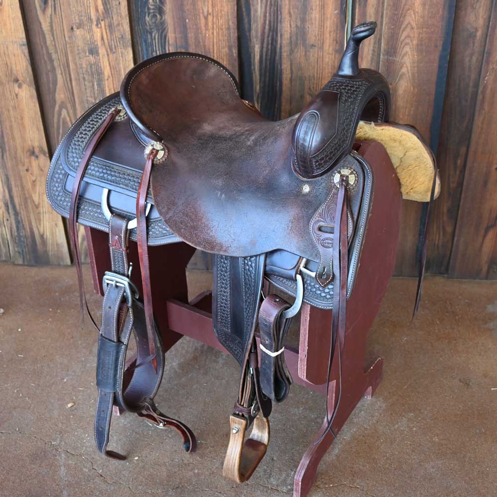 17" USED JEFF SMITH CUTTING SADDLE