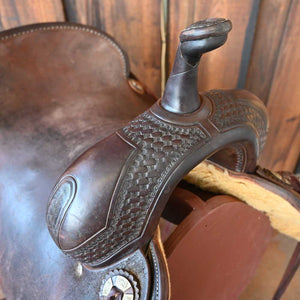 17" USED JEFF SMITH CUTTING SADDLE