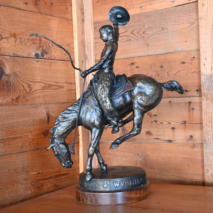 Wyoming Centennial Original Bronze by Skip Glomb