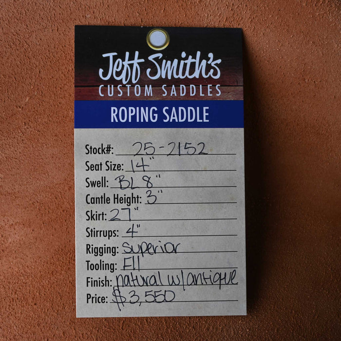 14" JEFF SMITH TEAM ROPING SADDLE