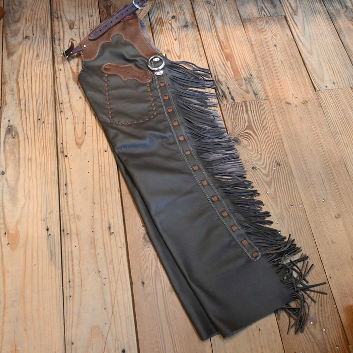 Teskey's Medium Smooth Chocolate Shotgun Chaps