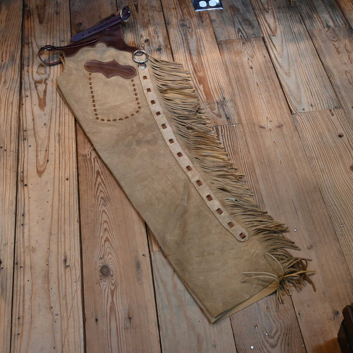Teskey's Large Roughout Tan Shotgun Chaps