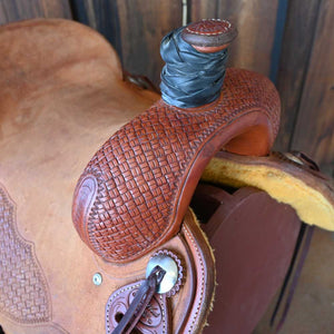 15.5" TRENT WARD RANCH CUTTER SADDLE Saddles Trent Ward