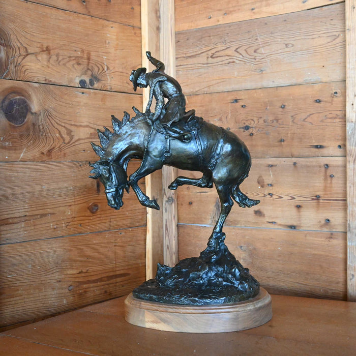 To Ride a Bronc Original Bronze by Bob Schriver