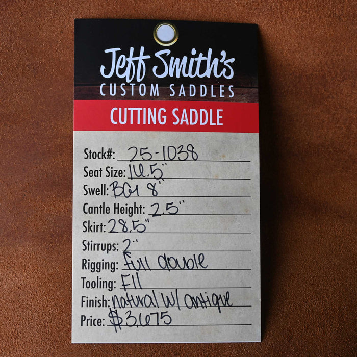 16.5" JEFF SMITH BEAU GALYEAN CUTTING SADDLE
