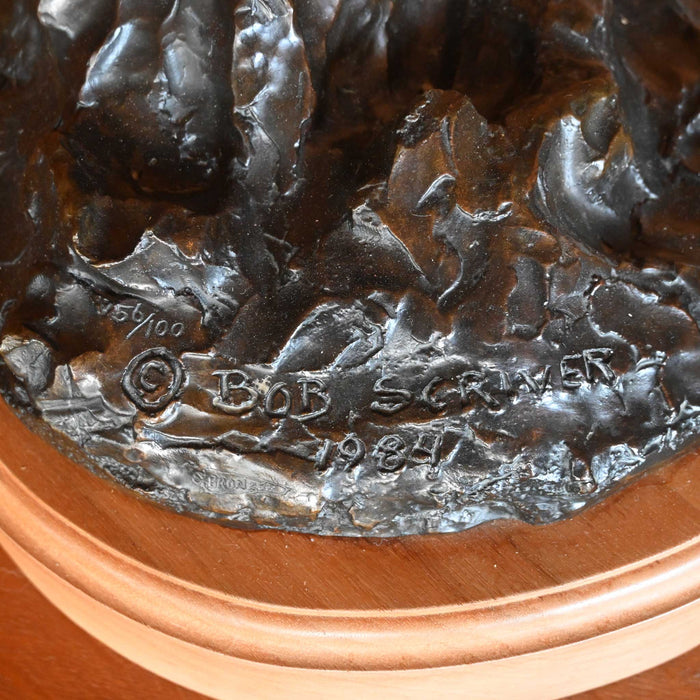 To Ride a Bronc Original Bronze by Bob Schriver