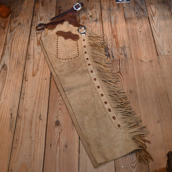Teskey's Large Roughout Tan Shotgun Chaps