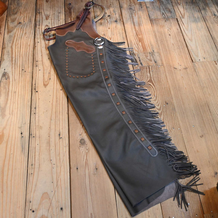 Teskey's Large Smooth Chocolate Shotgun Chaps