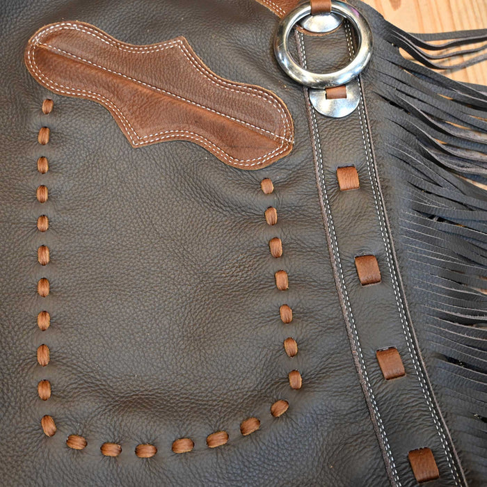 Teskey's Large Smooth Chocolate Shotgun Chaps