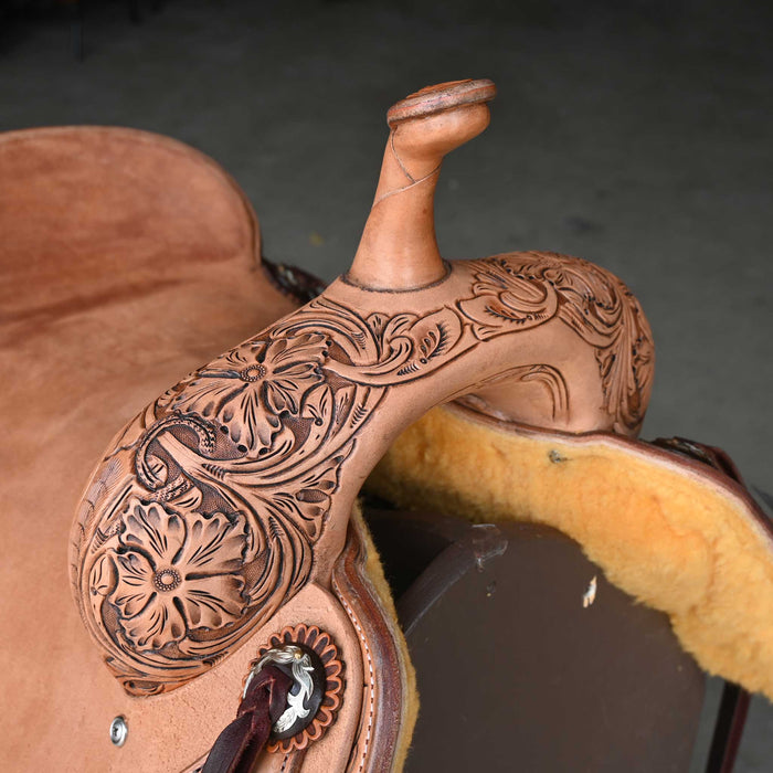 16.5" JEFF SMITH BEAU GALYEAN CUTTING SADDLE