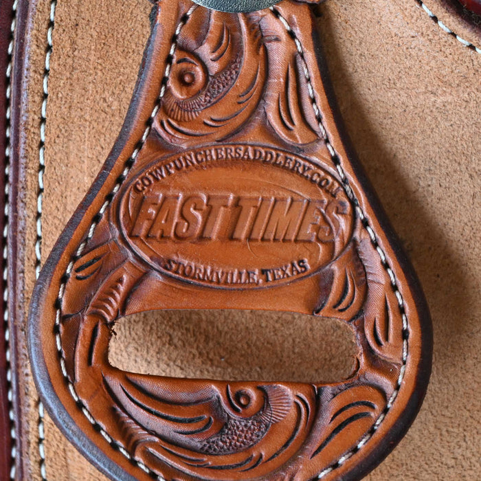 14" USED COWPUNCHER TEAM ROPING SADDLE