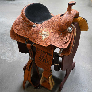 15.5" USED TWISTER ROPING SADDLE Saddles Twister Saddle Shop