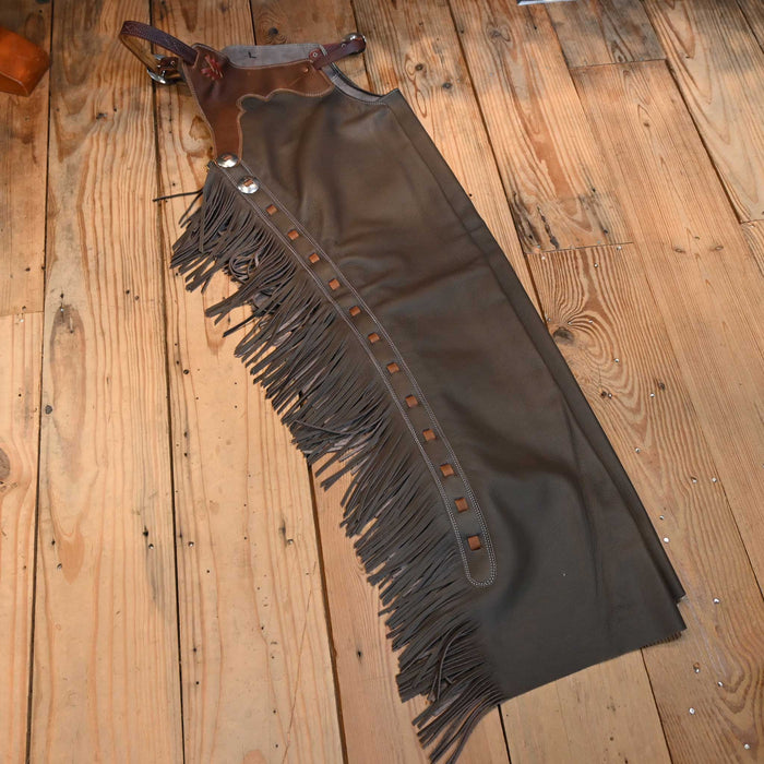Teskey's Large Smooth Chocolate Shotgun Chaps