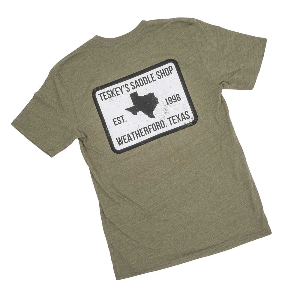 Teskey's Saddle Shop Tee - Woodland TESKEY'S GEAR - SS T-Shirts Lakeshirts