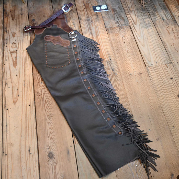 Teskey's X-Large Smooth Chocolate Shotgun Chaps
