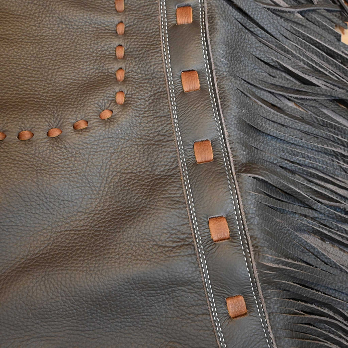Teskey's X-Large Smooth Chocolate Shotgun Chaps