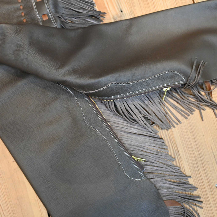 Teskey's X-Large Smooth Chocolate Shotgun Chaps