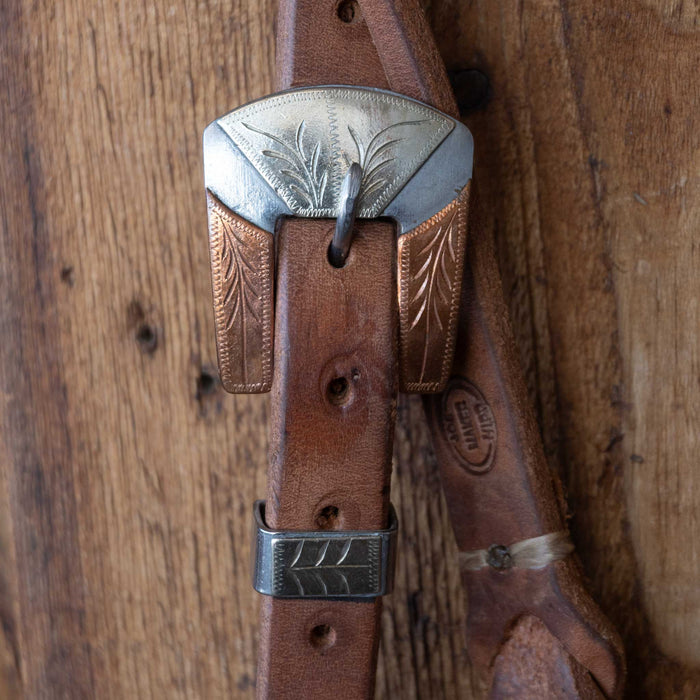 Joe Hipp Split Ear Headstall w/ Teskey's Hardware
