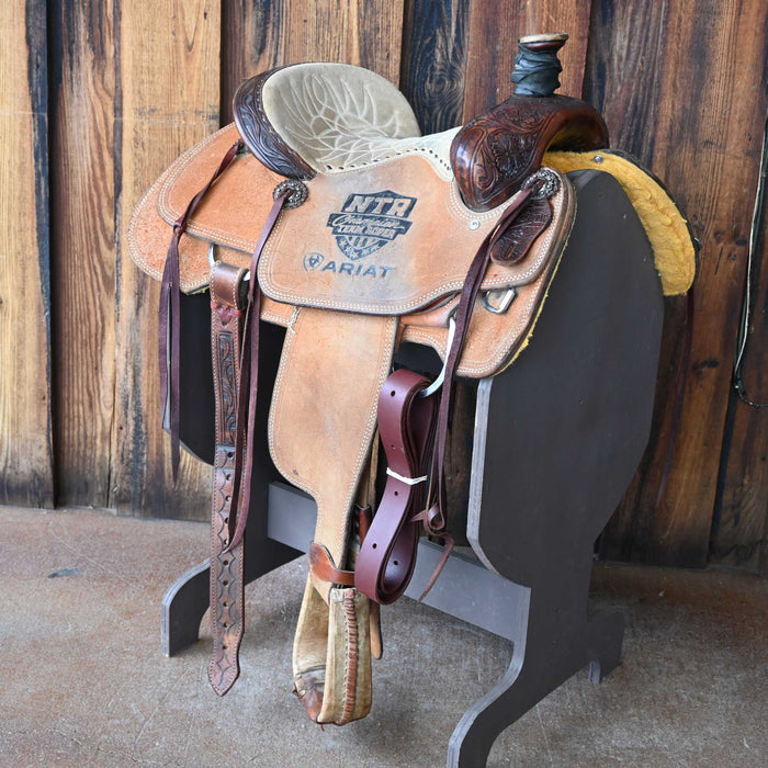 14" USED SCOTT THOMAS TEAM ROPING SADDLE