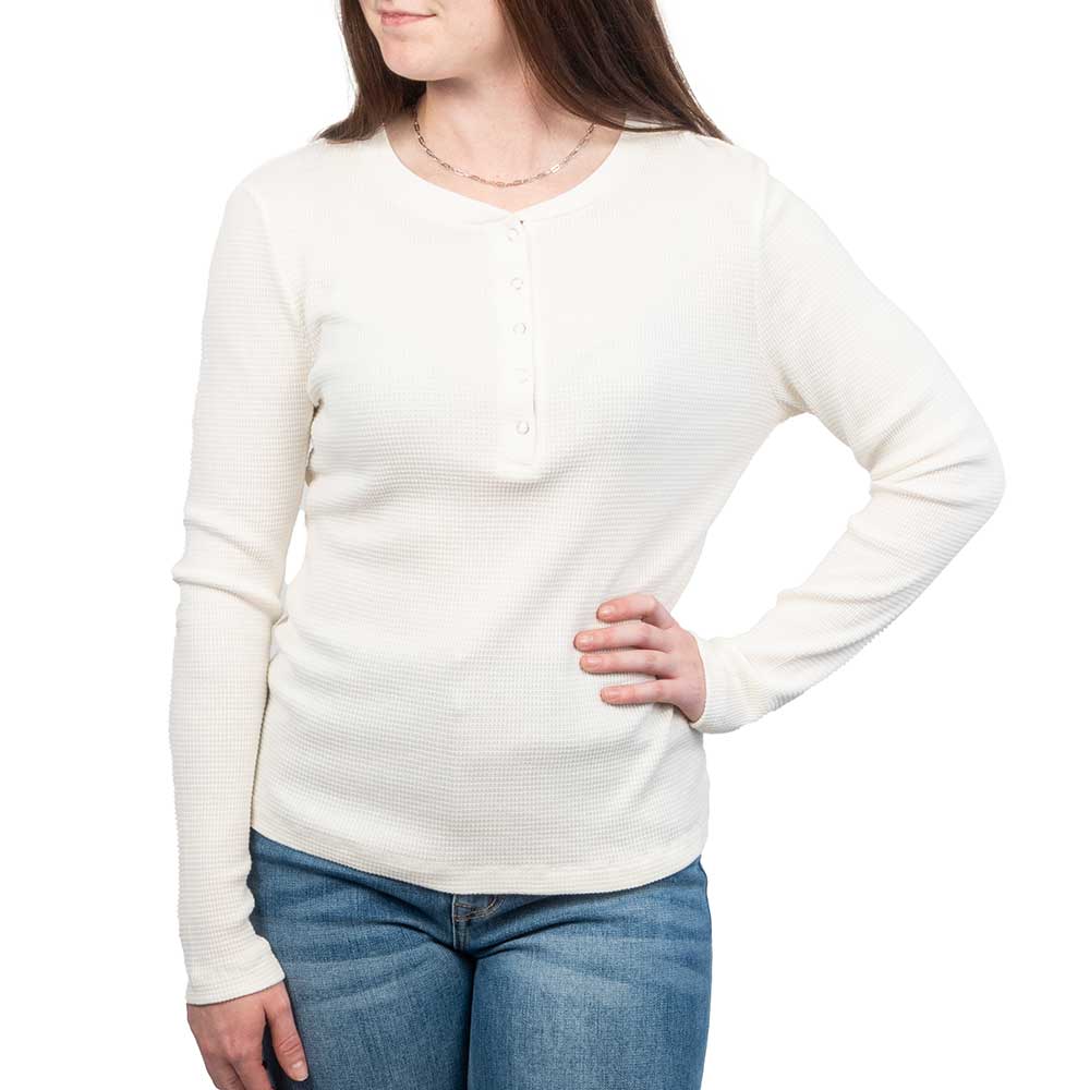 Dylan Thermal Henley Top WOMEN - Clothing - Tops - Long Sleeved Dylan