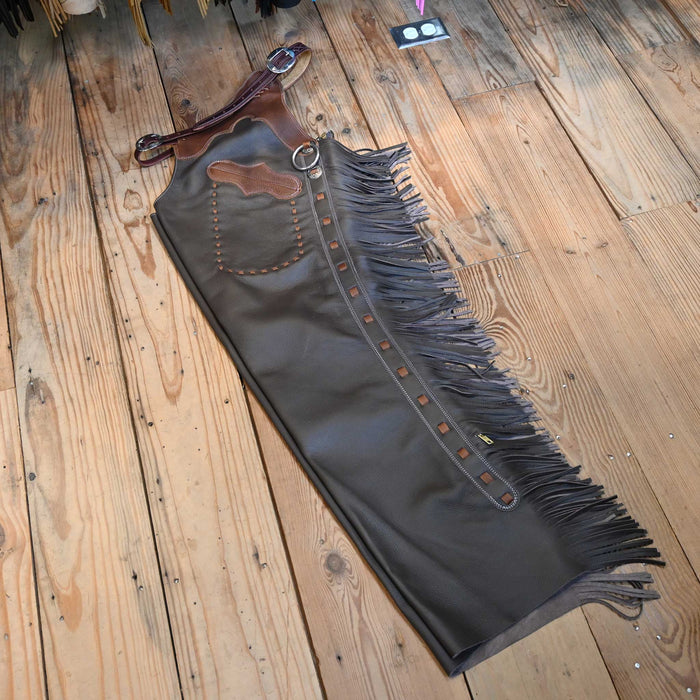 Teskey's X-Large Smooth Chocolate Shotgun Chaps