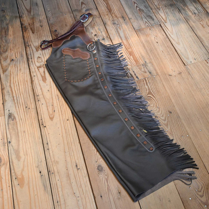 Teskey's X-Large Smooth Chocolate Shotgun Chaps