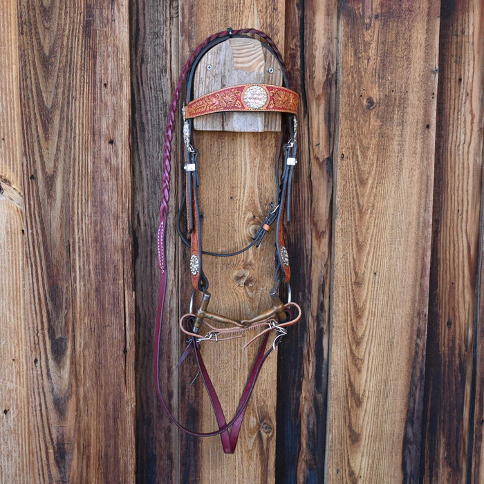 D-Ring Brass Snaffle Bridle Rig Sale Barn misc