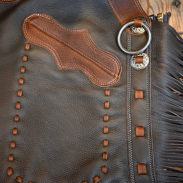 Teskey's X-Large Smooth Chocolate Shotgun Chaps