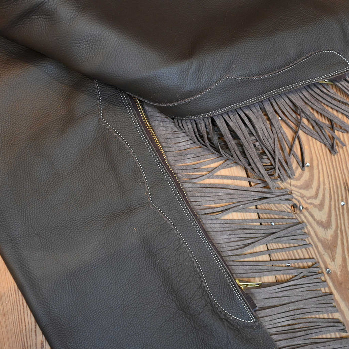 Teskey's X-Large Smooth Chocolate Shotgun Chaps