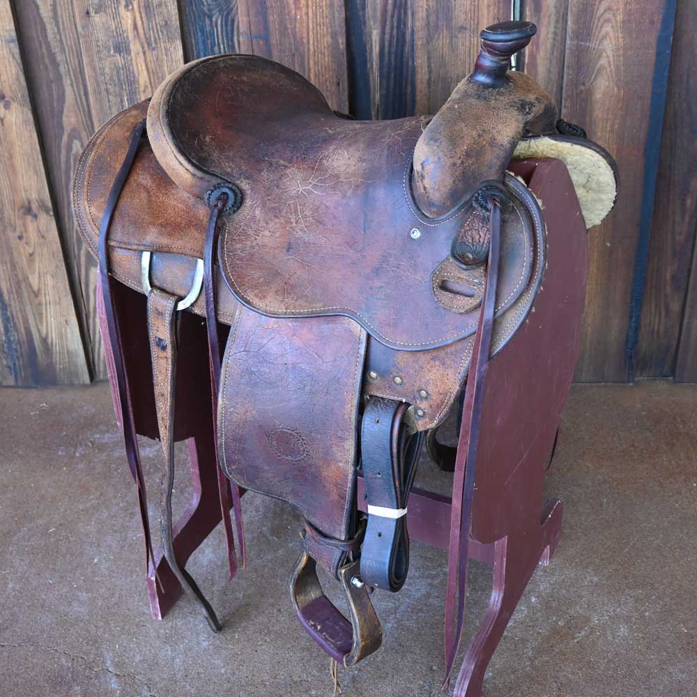 15" USED CLAY HAMIL RANCH SADDLE